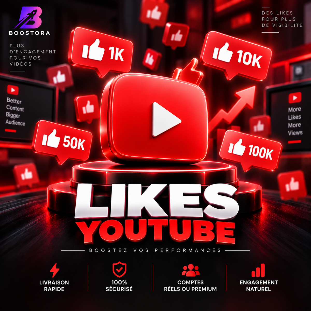 Likes YouTube
