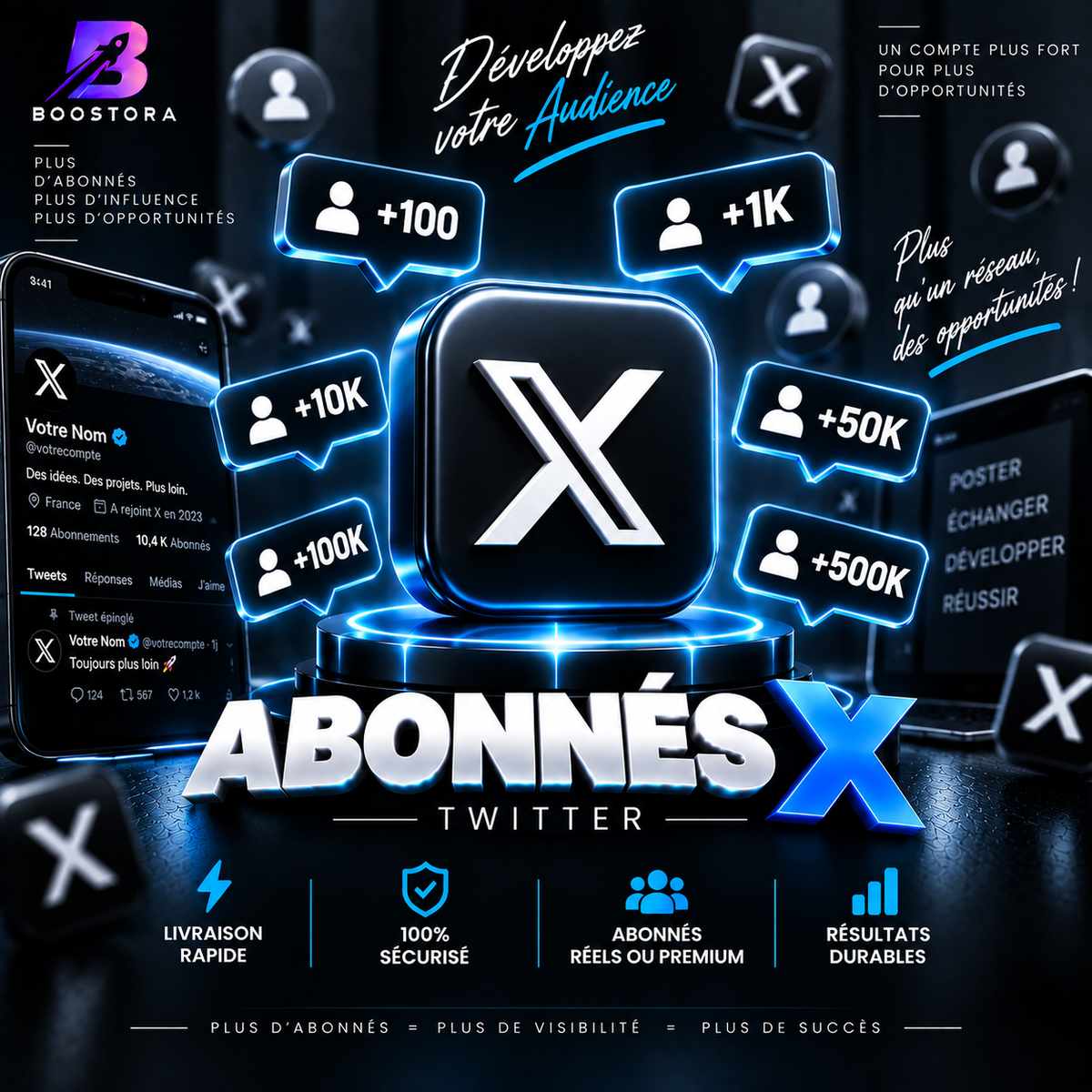 Abonnés X (Twitter)