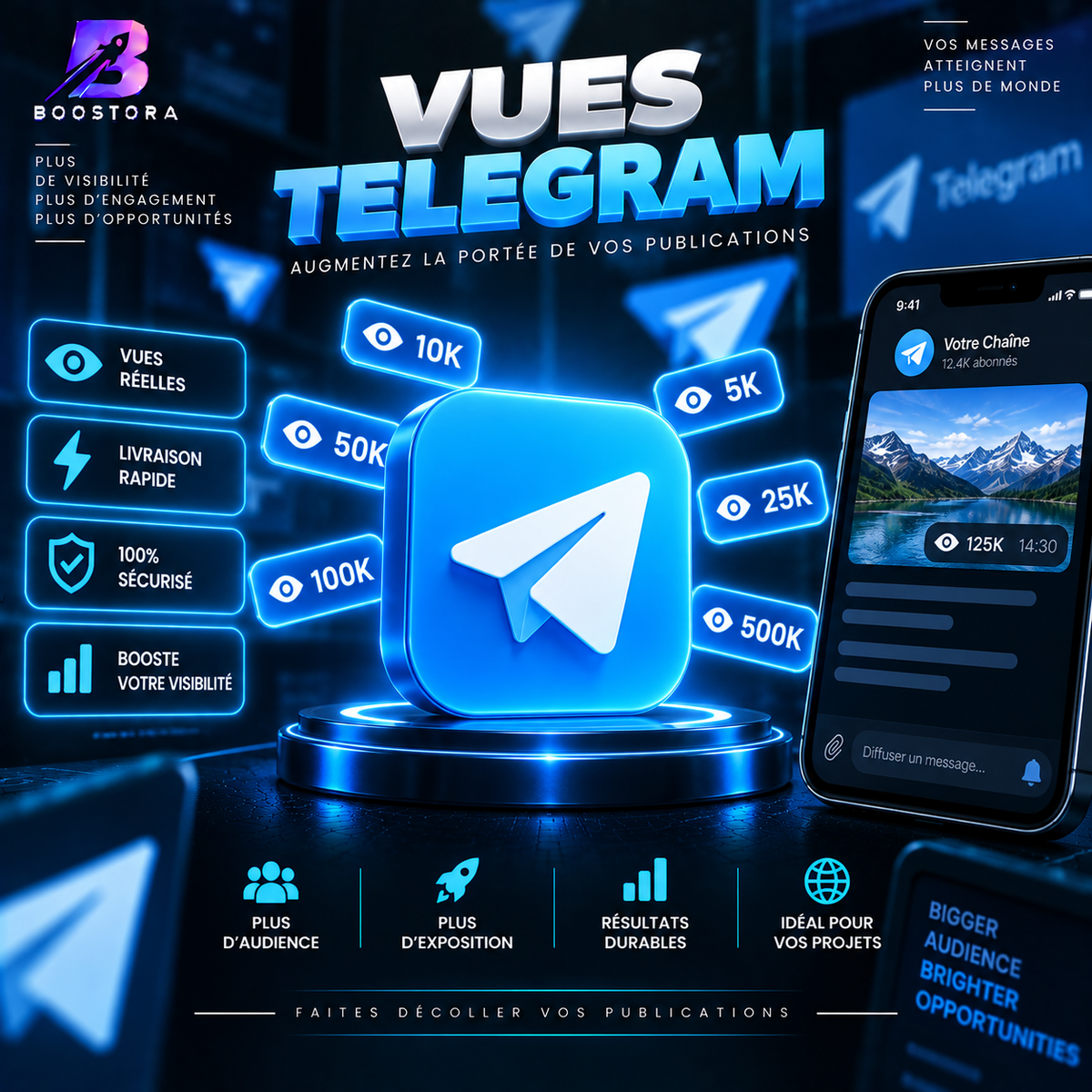 Vues Telegram